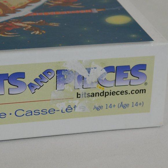 Bits and Pieces Loading the Sleigh 1000 Piece Jigsaw Puzzle Christmas Complete - Picture 8 of 12